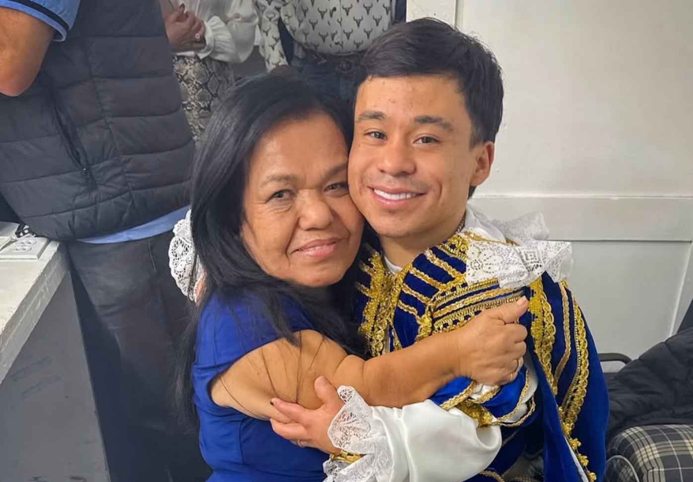 Abelito y su mamá, Cristina Romero Álvarez