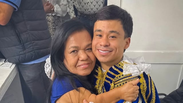 Abelito y su mamá, Cristina Romero Álvarez