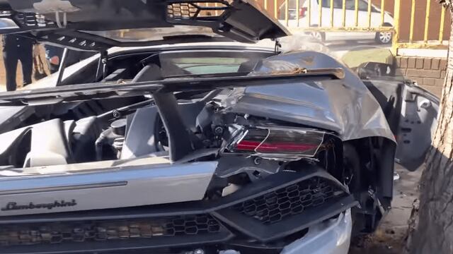 Lamborghini se destruye