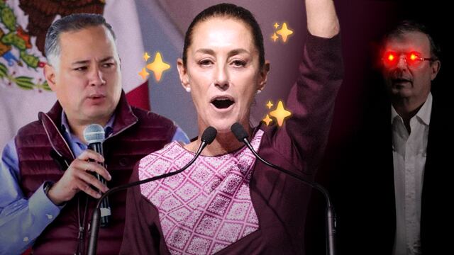 Santiago Nieto, Claudia Sheinbaum y Marcelo Ebrard