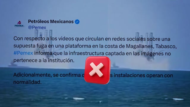 Pemex niega que fuga en Costa de Magallanes, Tabasco sea de sus plataformas