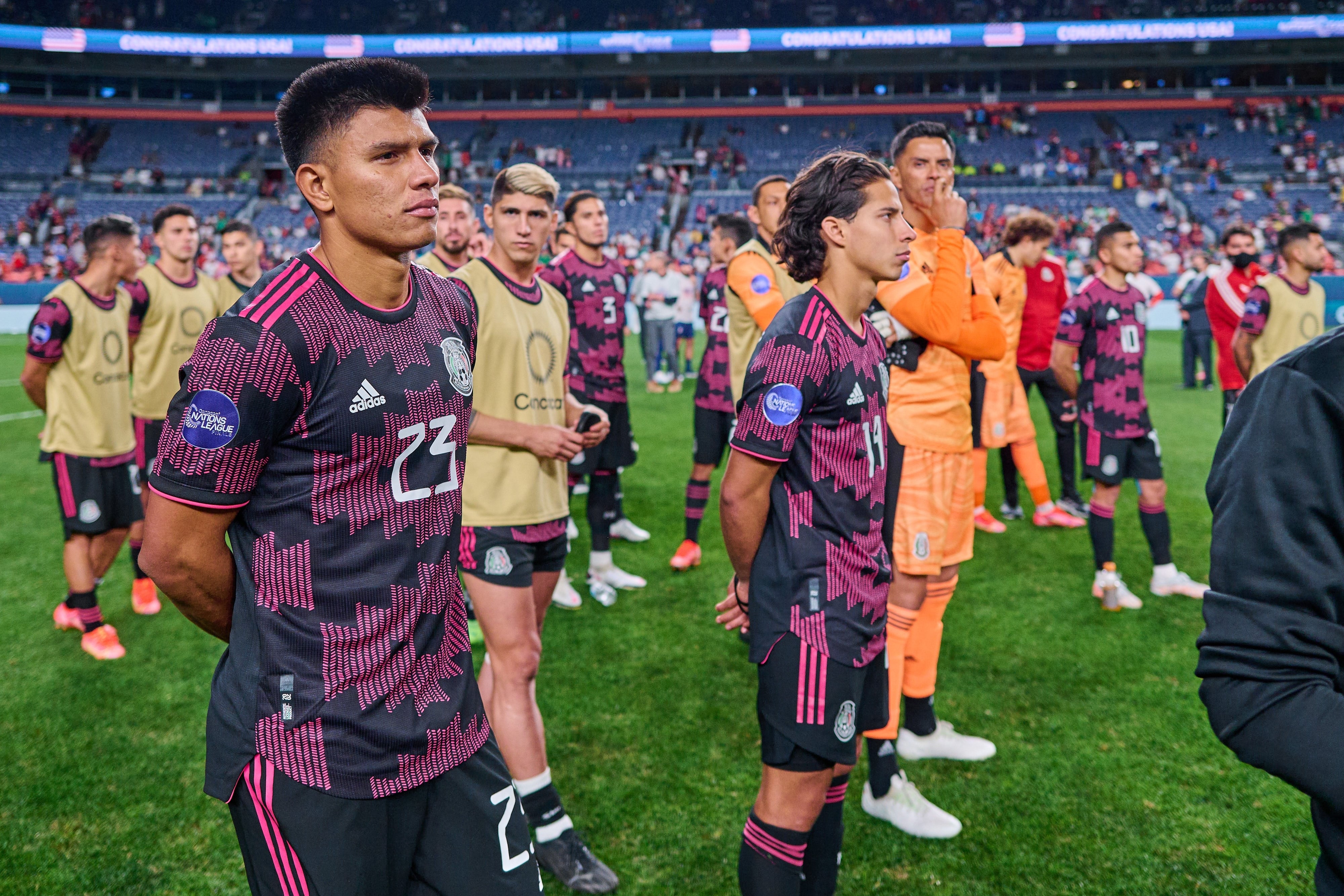 Selección Mexicana tras perder ante Estados Unidos