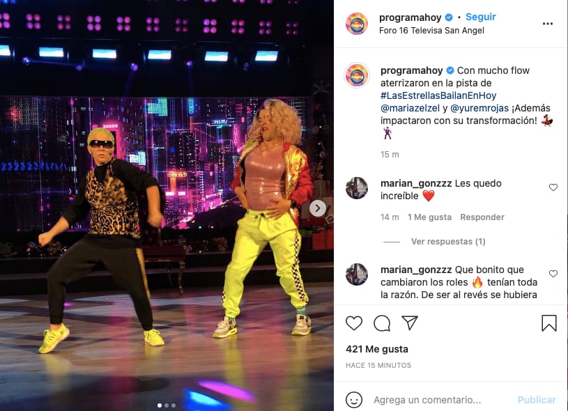 ‘Las Estrellas bailan en Hoy’. Yurem Rojas y Marizel Olle presentan cómico reguetón