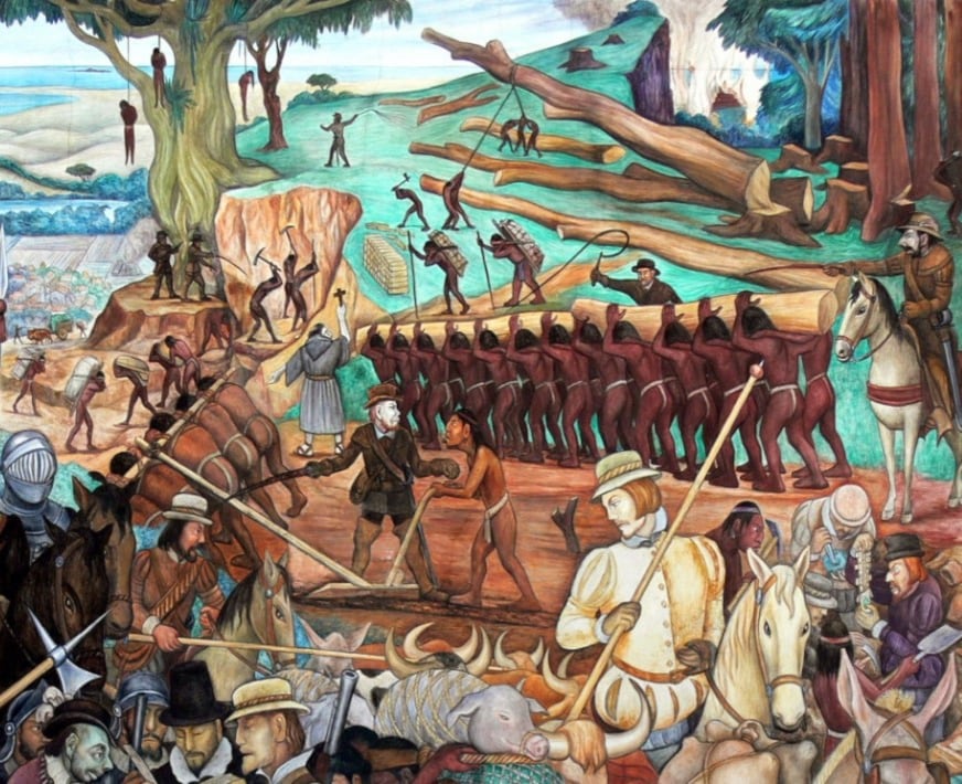 "Explotación de México por los conquistadores españoles"