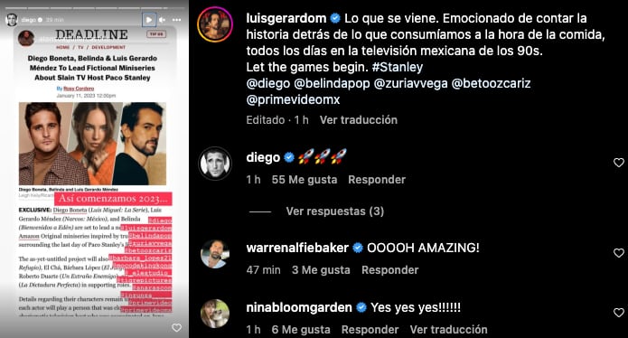 Diego Boneta y Luis Gerardo Méndez están emocionados por serie de Paco Stanley