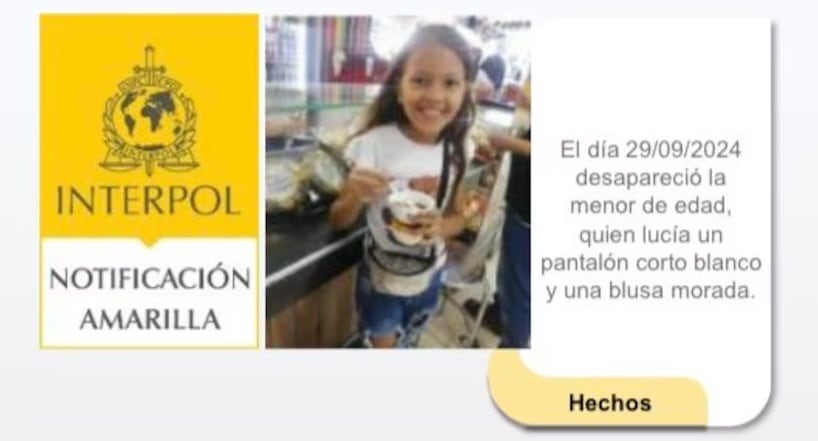 Sofía Delgado: Niña desaparecida en Colombia tras comprar shampoo; Interpol la busca
