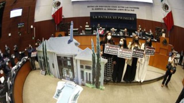 El PAN instala la "casa gris" en el Senado