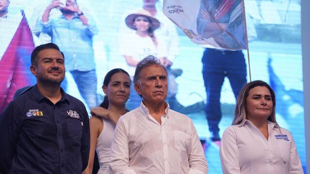 Miguel Ángel Yunes Márquez y su padre Miguel Ángel Yunes Linares