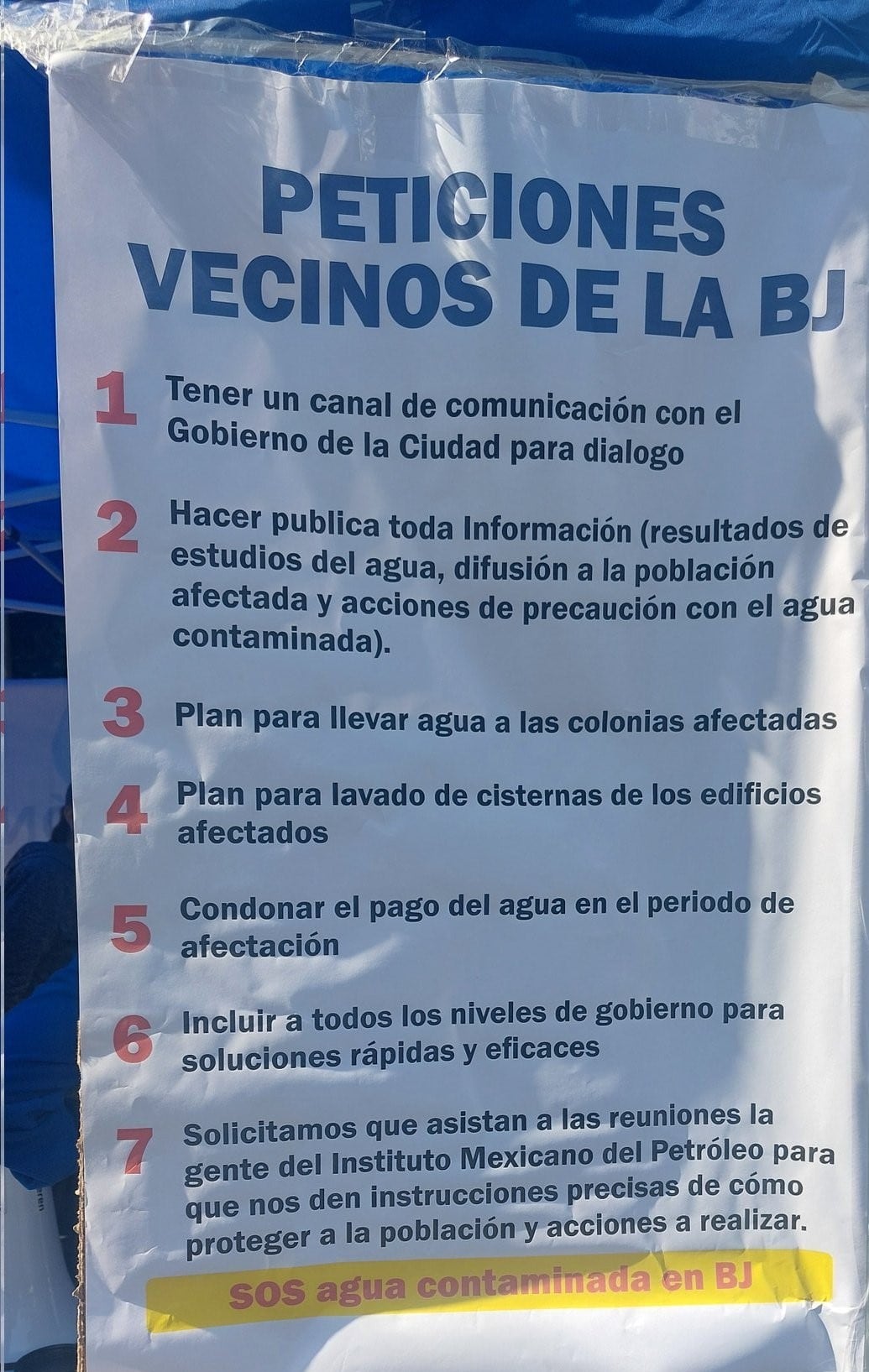 Agua contaminada en Benito Juárez: Hay intereses políticos en plantón de Insurgentes, acusa Gobierno CDMX