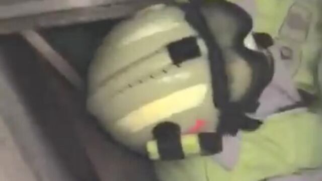 El rescate fue realizado por elementos del ERUM y bomberos.