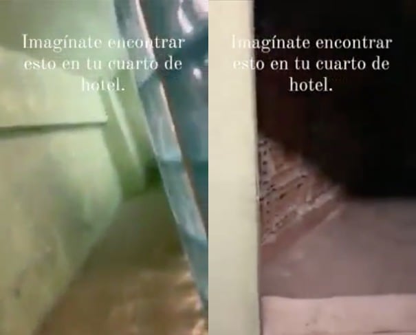Encontró un pasillo secreto en su cuarto de hotel y TikTok se asusta con lo perturbador que es