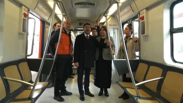 Martí Batres realiza primer viaje de la Línea 12 deL Metro CDMX al 100 de su funcionamiento