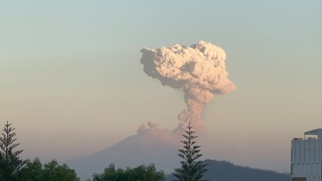 Volcán Popocatépetl el 20 de febrero