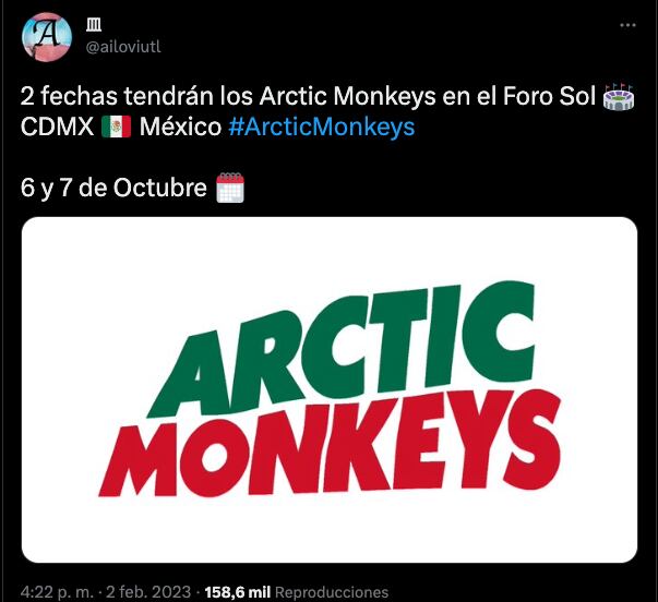 Arctic Monkeys podría regresar a México