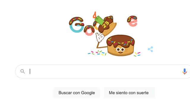 El Doodle de Google celebra sus 23 años