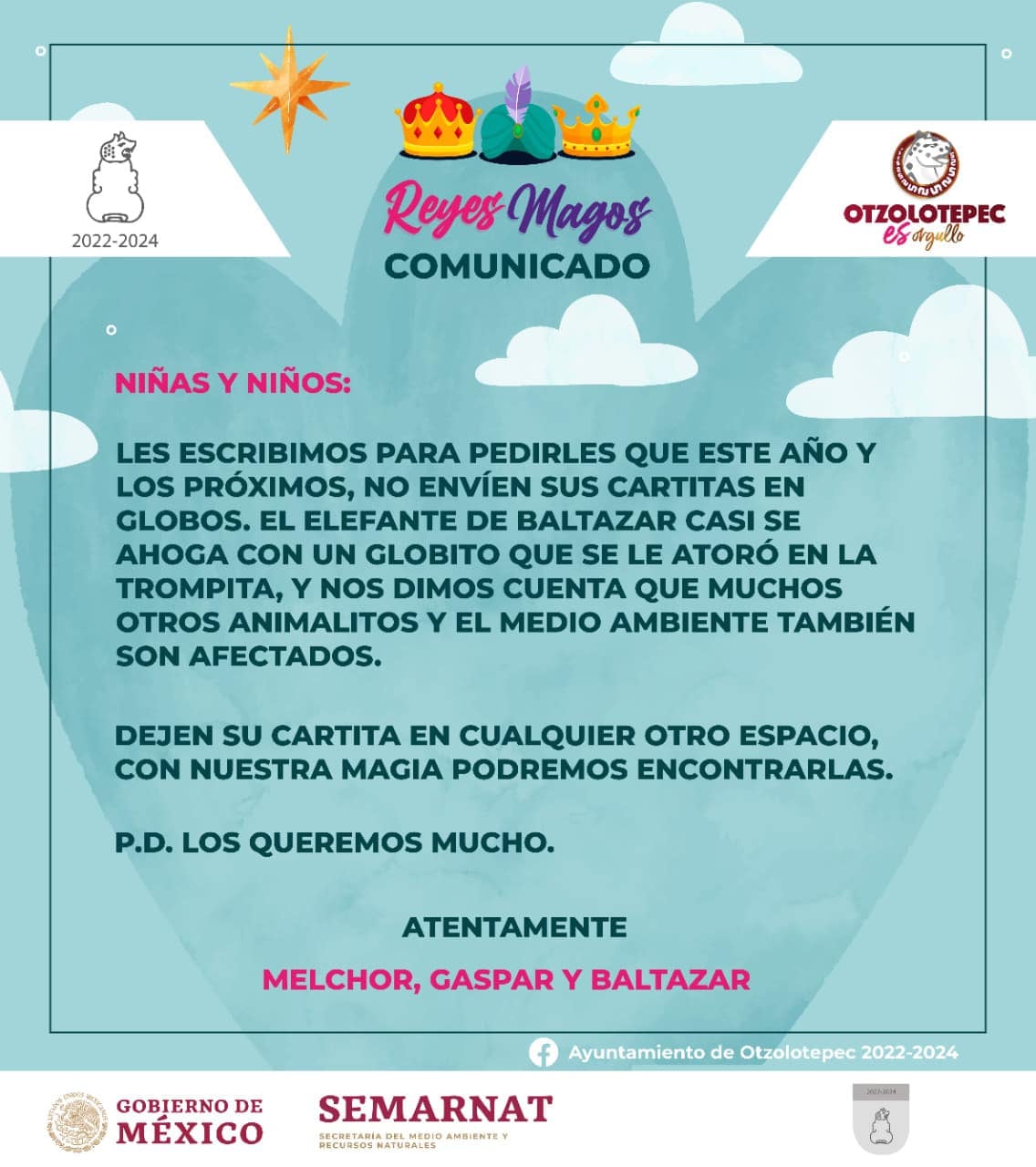 Reyes Magos, comunicado