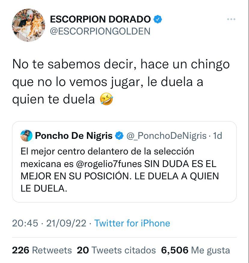 Escorpión Dorado.