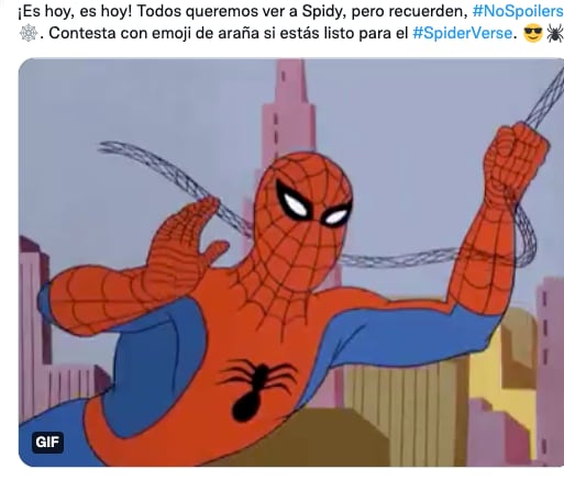 Meme contra spoilers de 'Spider-Man: No Way Home'