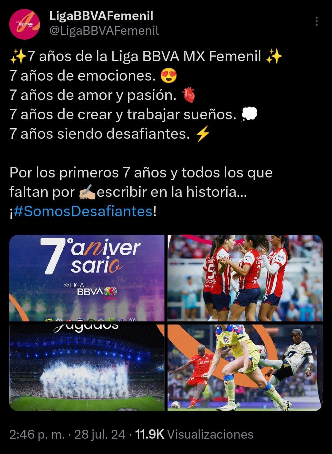 Liga MX Femenil cumple 7 años.