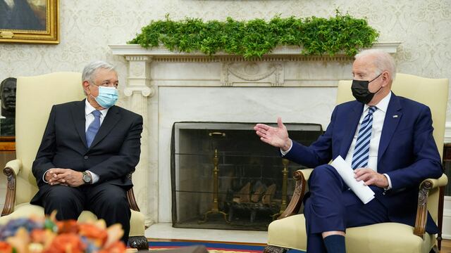 AMLO y Joe Biden en la Casa Blanca