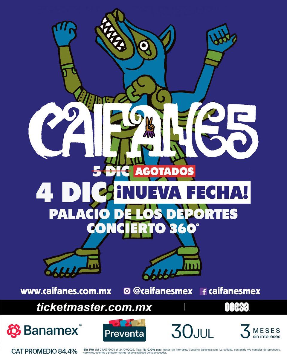 Caifanes en el Palacio de los Deportes show 360: precios de boletos, fecha y preventa