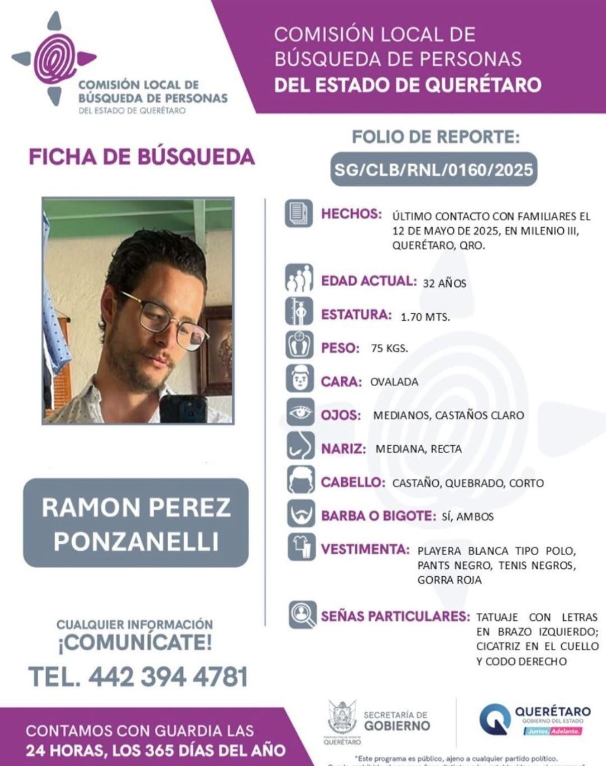 Ramón Pérez Ponzanelli está desaparecido; integró la Asociación de Hoteles Boutique de Querétaro