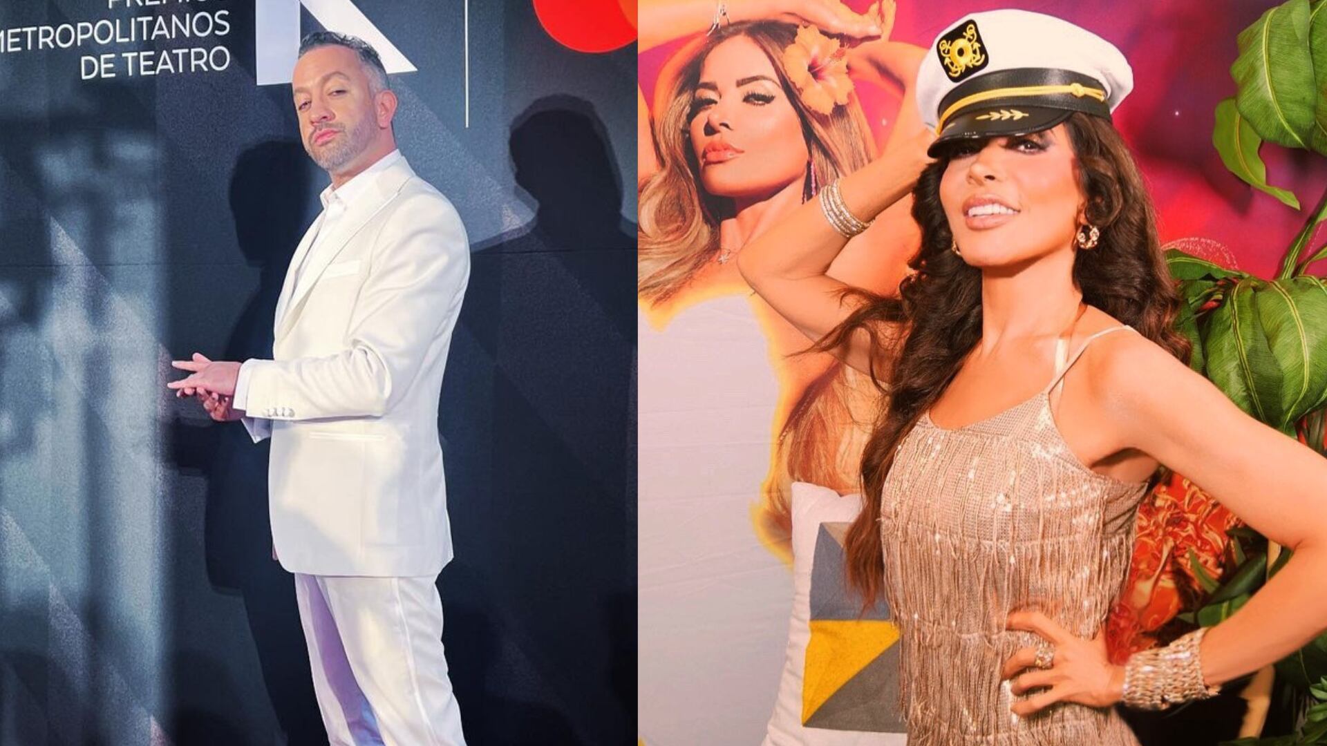 Chumel Torres y Gloria Trevi.