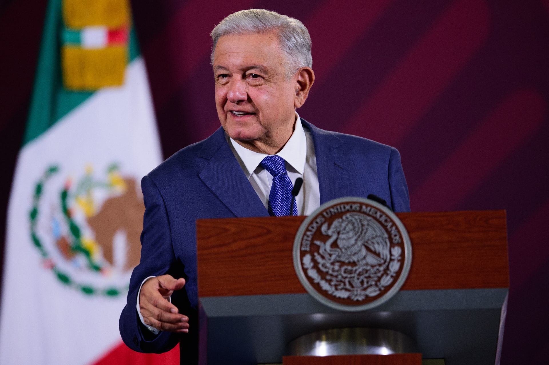 AMLO en su conferencia mañanera