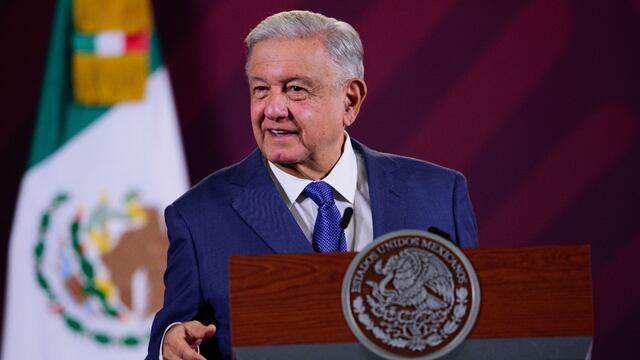 AMLO en su conferencia mañanera