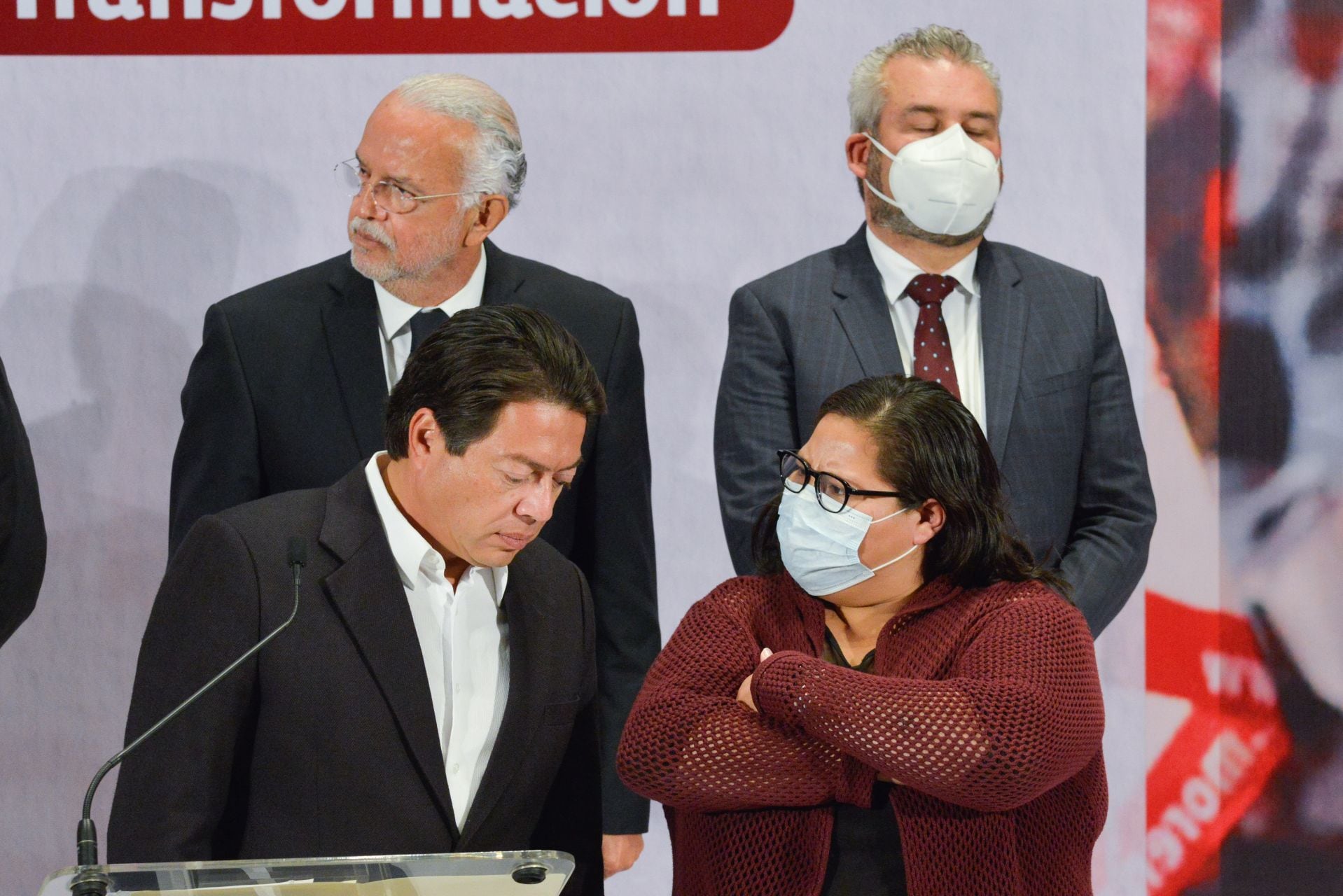 Mario Delgado y Citlalli Hernández