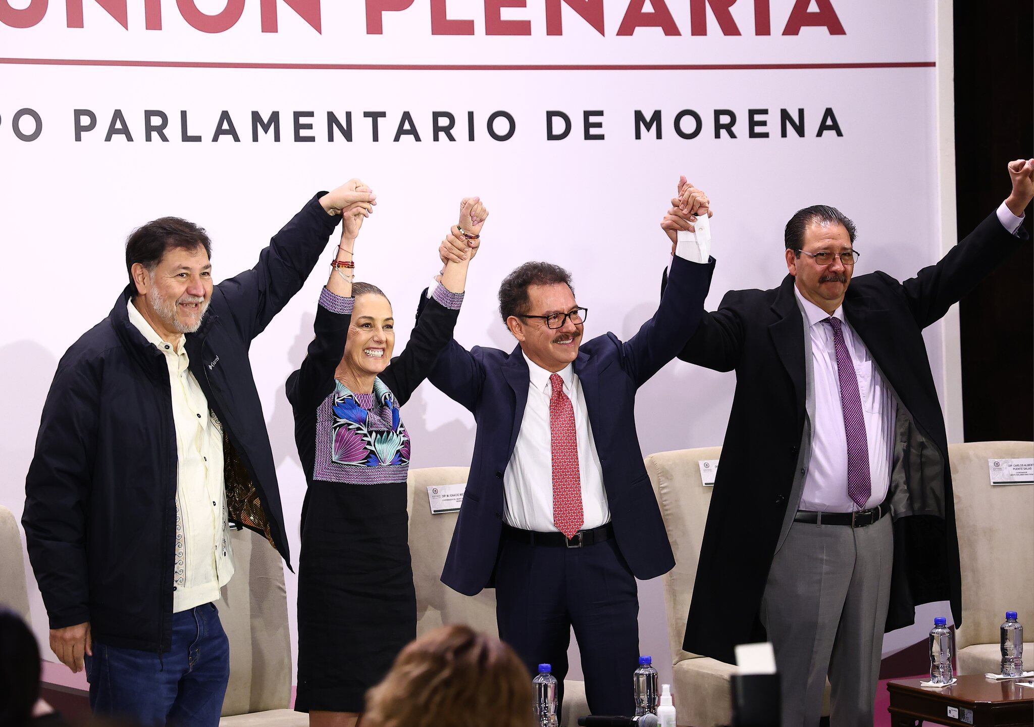 Claudia Sheinbaum en reunión plenaria de Morena