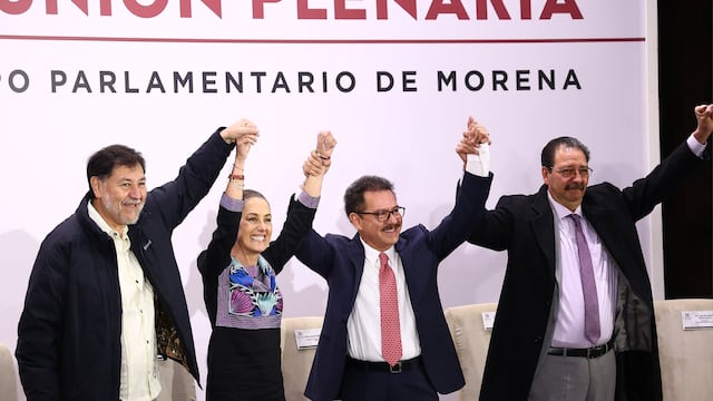 Claudia Sheinbaum en reunión plenaria de Morena