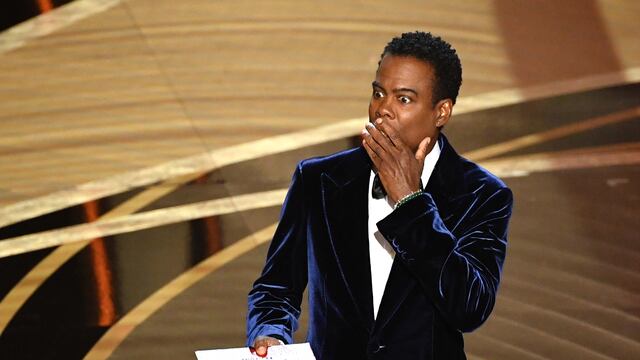 Chris Rock después del golpe de Will Smith durante los Oscar 2022