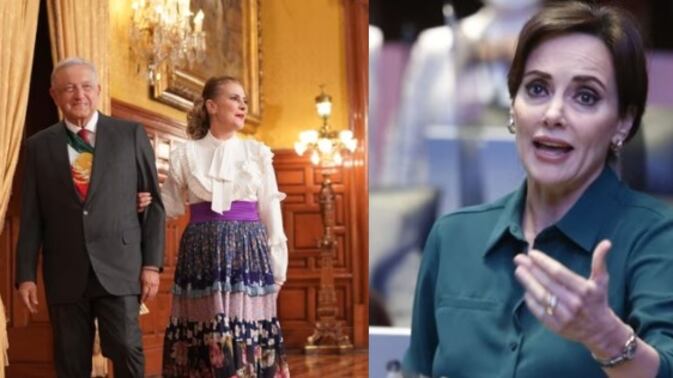 Lilly Téllez chulea el vestido de Beatriz Gutiérrez Müller para Grito de Independencia, mientras le tira a Raquel Buenrostro por su forma de vestir