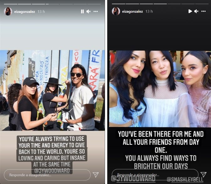 Eiza González, historias de Instagram