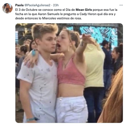 Memes del 3 de octubre porque Mean Girls