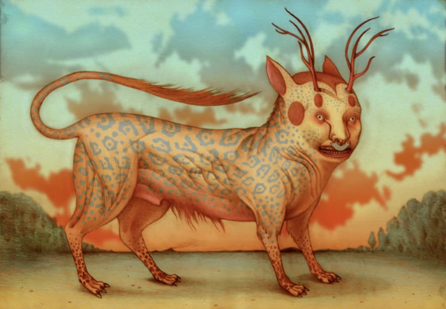 Ilustración de un nahual