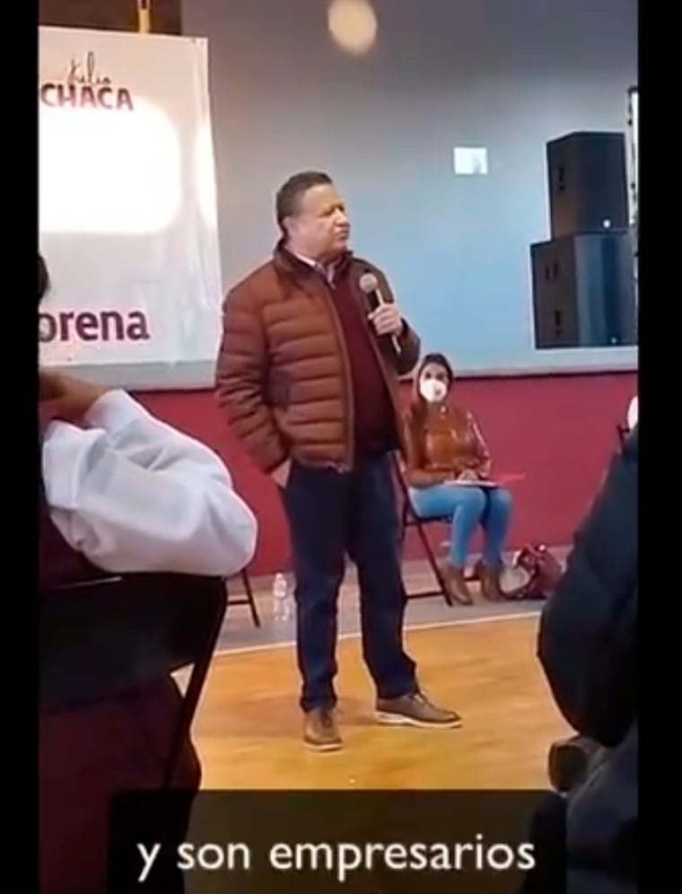 Captura de video de Julio Menchaca, senador de Morena por el estado de Hidalgo