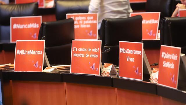 Día Internacional de la Eliminación de la Violencia contra la Mujer en la Cámara de Senadores