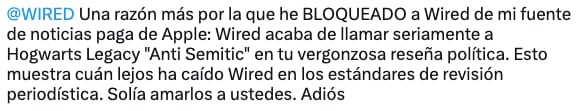 Wired critica a Hogwarts Legacy y lo tacha de antisemita
