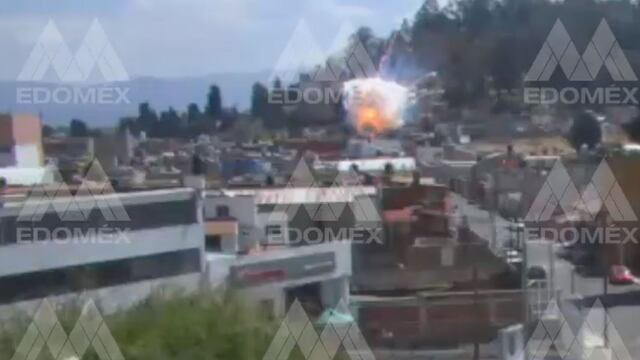 VIDEO: explota taller de pirotecnia en Metepec, Estado de México