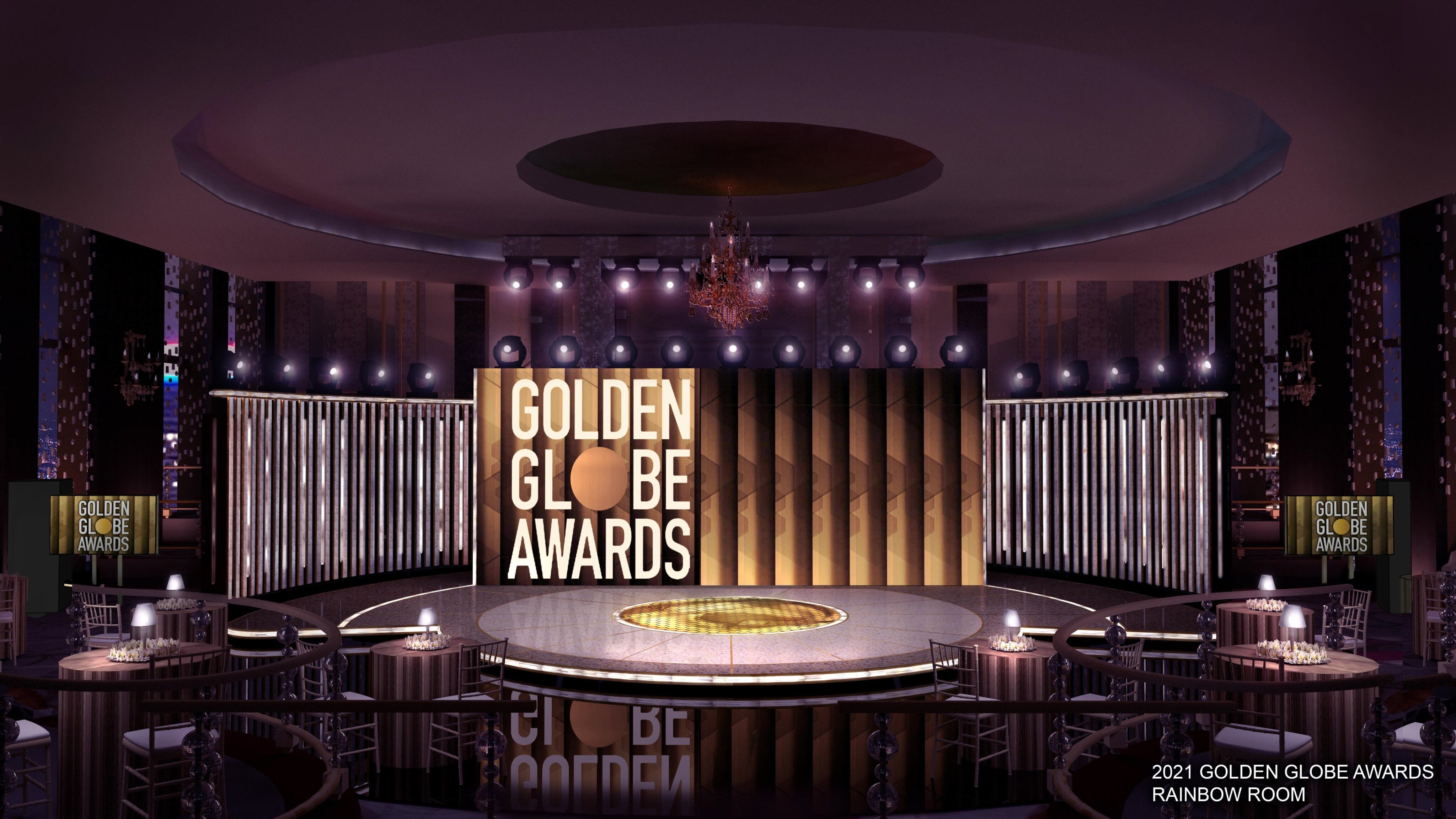 Globos de Oro 2021: Así se rediseñó el escenario del evento