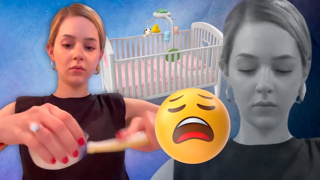 Mariana Rodríguez lavando los biberones de su hija
