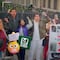 Trabajadores del IMSS llevan sus reclamos a Palacio Nacional; exigen aumento salarial