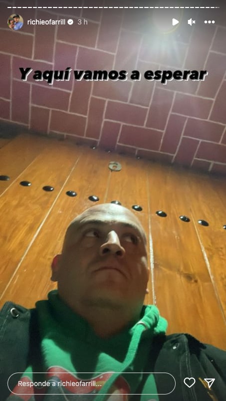 Ricardo O'Farrill en sus historias de Instagram