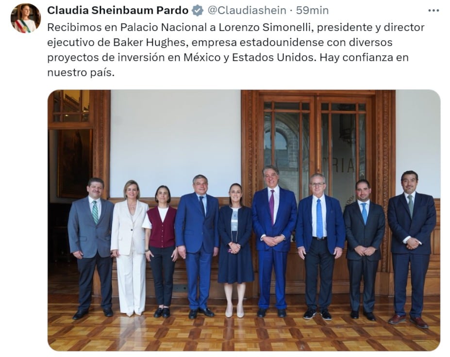 Claudia Sheinbaum se reunió con empresario de Estados Unidos
