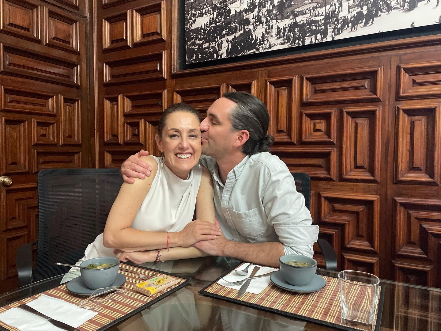 Claudia Sheinbaum y su hijo Rodrigo