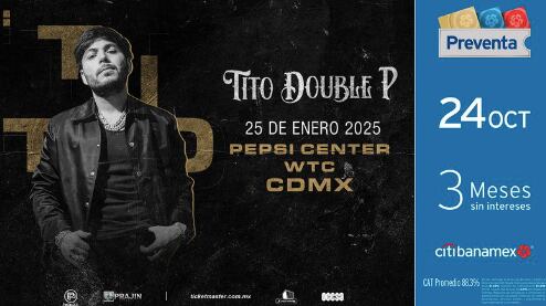 Tito Double P ofrecerá concierto en Ciudad de México