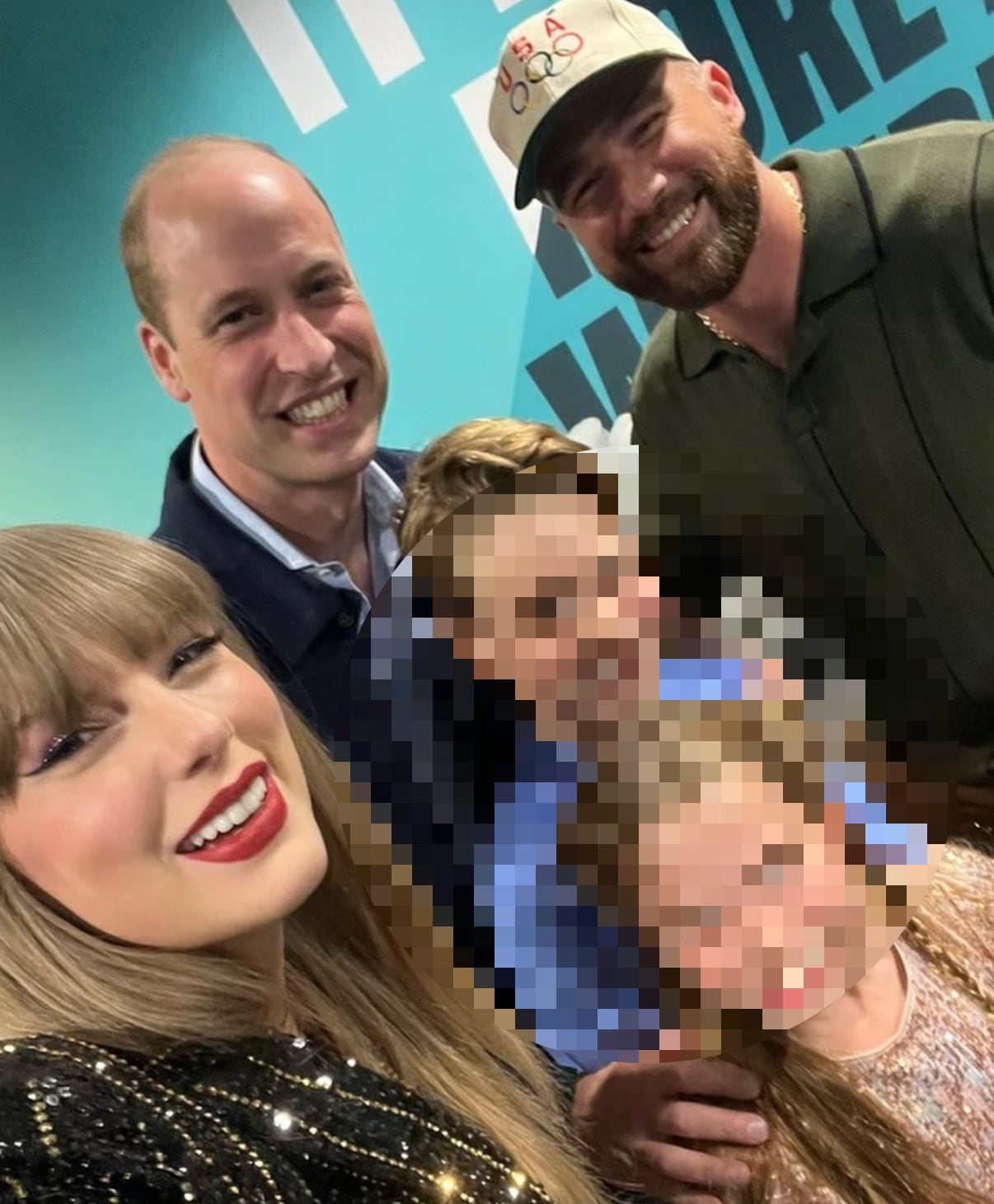 Taylor Swift con el príncipe Guillermo de Gales y sus hijos en The Eras Tour Londres