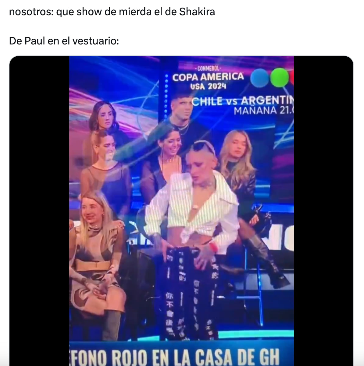Meme de Shakira en la Copa América 2024